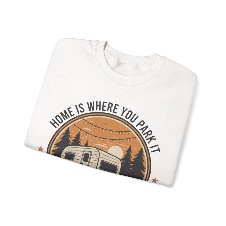 Home Is Where You Park It Retro Badge Hoodie - High-End Glamping Sweatshirt - Nature Inspired Travel Gift - Nomad Lifestyle Gear image 13
