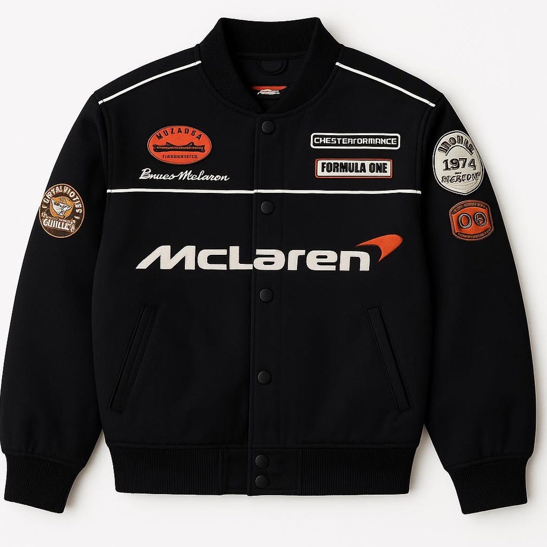 Mclaren Racing Jacket: Formula One Inspired Bomber| F1 Motorsport Fan ...