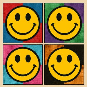 Combinação de quatro sorrisos