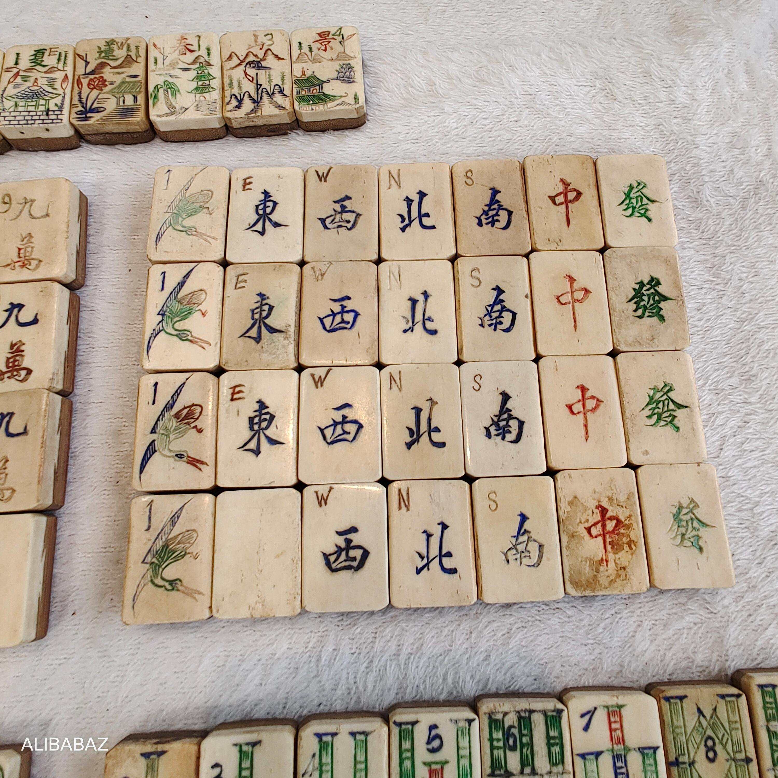 Mahjong Game Bones - Etsy