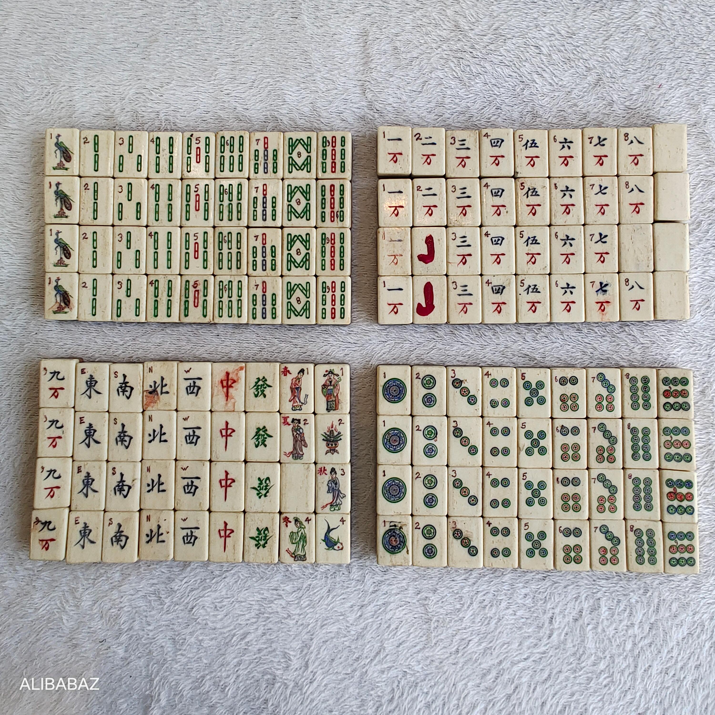 アンティークマージャンセット Antique mahjong set japan - Etsy 日本