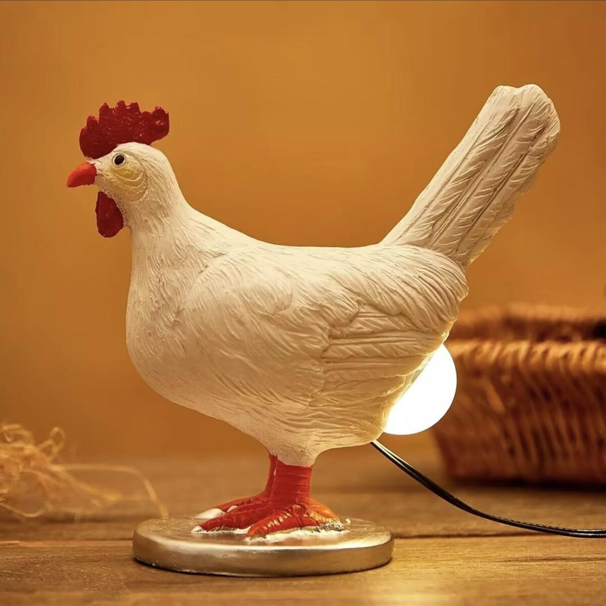 Decorative Unique Hen Egg Night Lamp | Chicken Egg Lamp | Small Bed Lamp | Room Decor | Home Decor Table Lamp