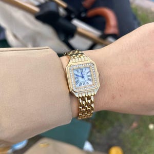 Vintage Gold Diamond Watch Dainty - Etsy display picture 1