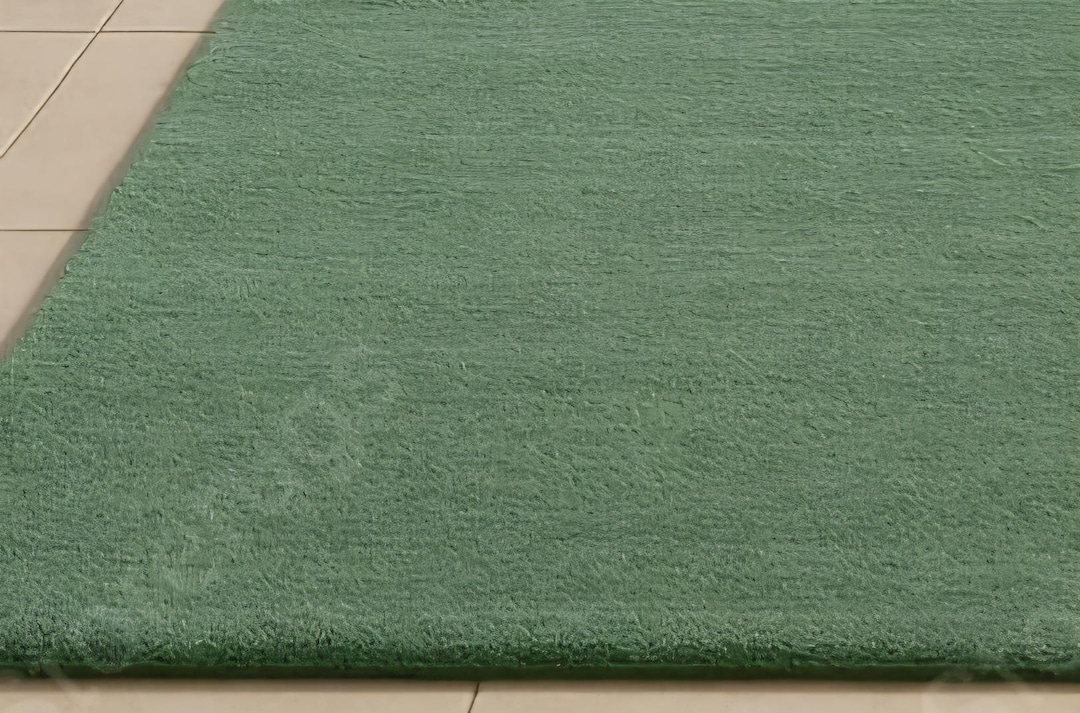 Sage Green Hand Tufted Wool Rug | Solid Green Minimalist Carpet ...