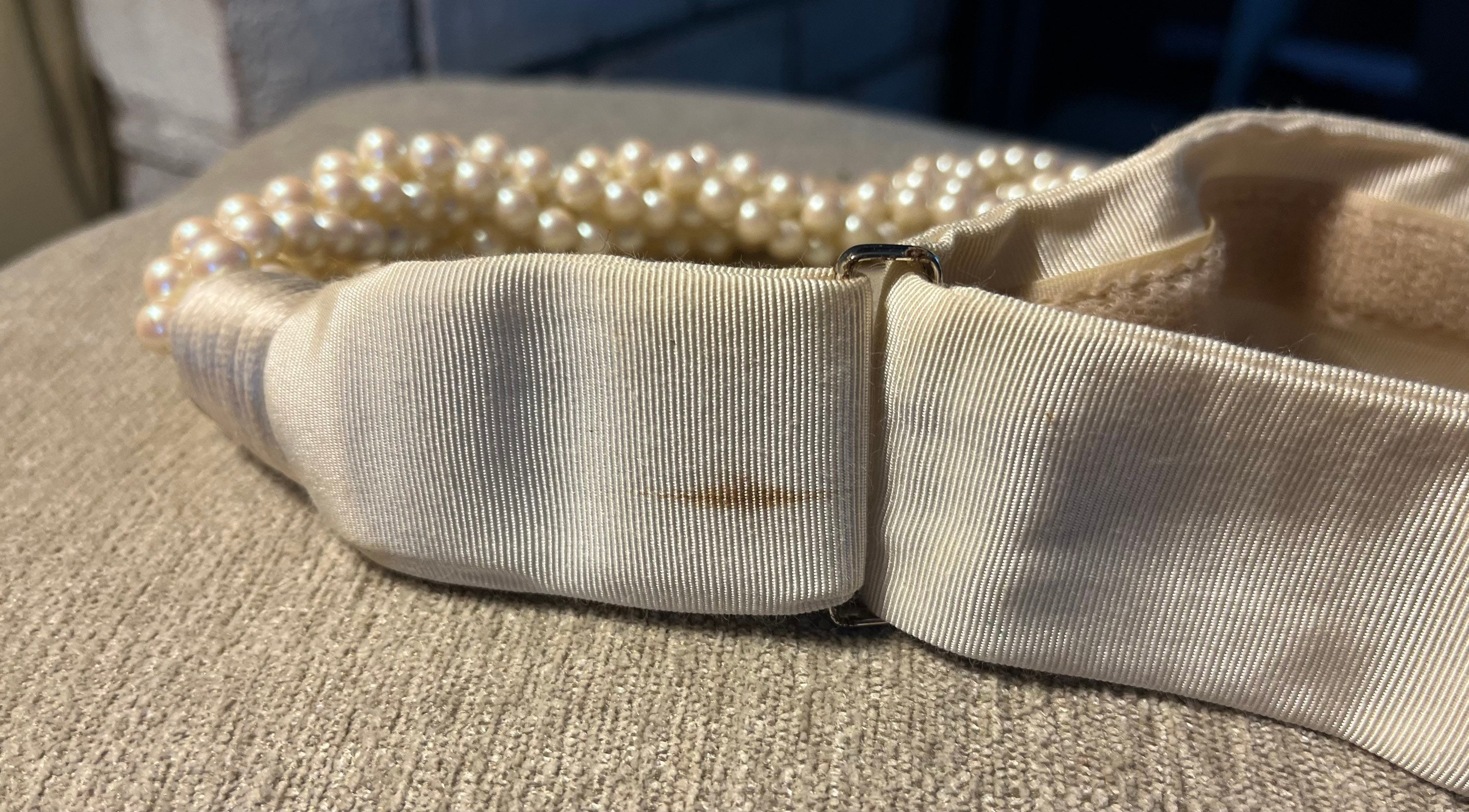 Vintage Belt Carolyn Tanner Faux Pearls 1980s Bohemian Belt  display picture 1