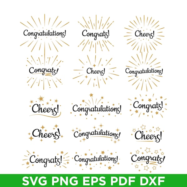 Mini Congratulations Sticker Congratulations Stickers - Etsy