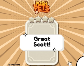 Monopoly Go Scott! Sticker – Posh Pets Album 4 Sterne
