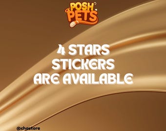 Monopoly Go Posh Pets - stickers met 4 sterren