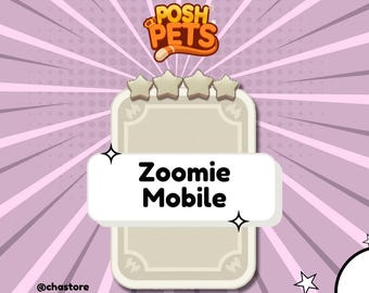 Zoomie Mobile Sticker - Monopoly_Go Sticker 4 Stars - Posh Pets Album - Send Right Now!