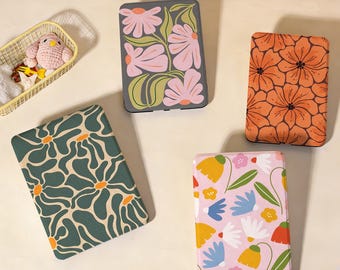 Fancy Floral Series Personilzed Name Kindle Case,Paperwhite 12/11/10th Case,Kindle Colorsoft 7 inch 2024,Auto Wake & Sleep,E-Readers Cover