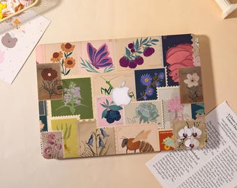 Vintage Stamps Macbook Case for 2025 M5 Pro 14 A3434,Macbook Air 15/13/11",Macbook Pro 13/14/15/16 M1 M2 M3 2024 2023 2022 Laptop Cover