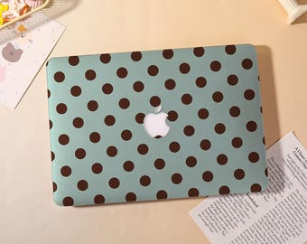 Brown Polka Dots Macbook Case for 2025 M5 Pro 14 A3434,Macbook Air 15/13/11",Macbook Pro 13/14/15/16 M1 M2 M3 2024 2023 2022 Laptop Cover