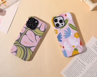 Floral Series Tough Phone Cover for iPhone 17 Pro/ProMax 16 16e 15 14 13 Tough Case,Glossy/Matte iPhone Air SE XS XR Mini Magsafe Case,Gift