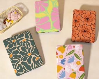 Fancy Floral Series Personilzed Name Kindle Case,Paperwhite 12/11/10th Case,Kindle Colorsoft 7 inch 2024,Auto Wake & Sleep,E-Readers Cover