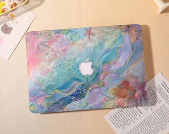 Watercolor Ocean Macbook Case for 2025 M5 Pro 14 A3434,Macbook Air 15/13/11",Macbook Pro 13/14/15/16 M1 M2 M3 2024 2023 2022 Laptop Cover