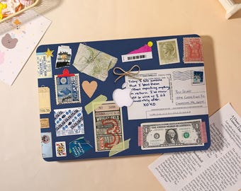 Postcard Collage Macbook Case for 2025 M5 Pro 14 A3434,Macbook Air 15/13/11",Macbook Pro 13/14/15/16 M1 M2 M3 2024 2023 2022 Laptop Cover