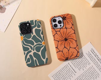 Floral Series Tough Phone Cover for iPhone 17 Pro/ProMax 16 16e 15 14 13 Tough Case,Glossy/Matte iPhone Air SE XS XR Mini Magsafe Case,Gift