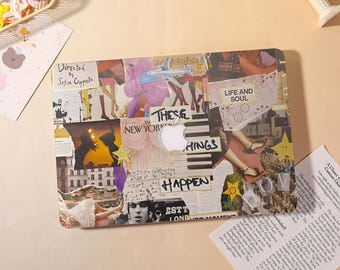 Vintage Collage Macbook Case for 2025 M5 Pro 14 A3434,Macbook Air 15/13/11",Macbook Pro 13/14/15/16 M1 M2 M3 2024 2023 2022 Laptop Case