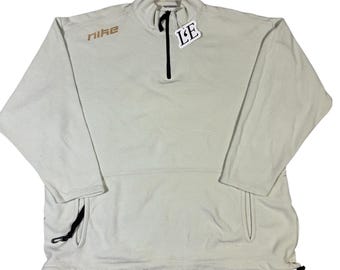 Herren Nike Vintage 90er Jahre 1/4-Zip Sweater Größe L-XL Sweatshirt Pullover Sport Fitness 90er Jahre