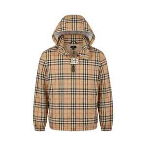Mens Vintage Burberry Nova Check Full Zip Lightweight Packable Jacket Size L
