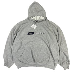 Vintage Men’s 90s Reebok Hoodie Big Logo Size L-XL