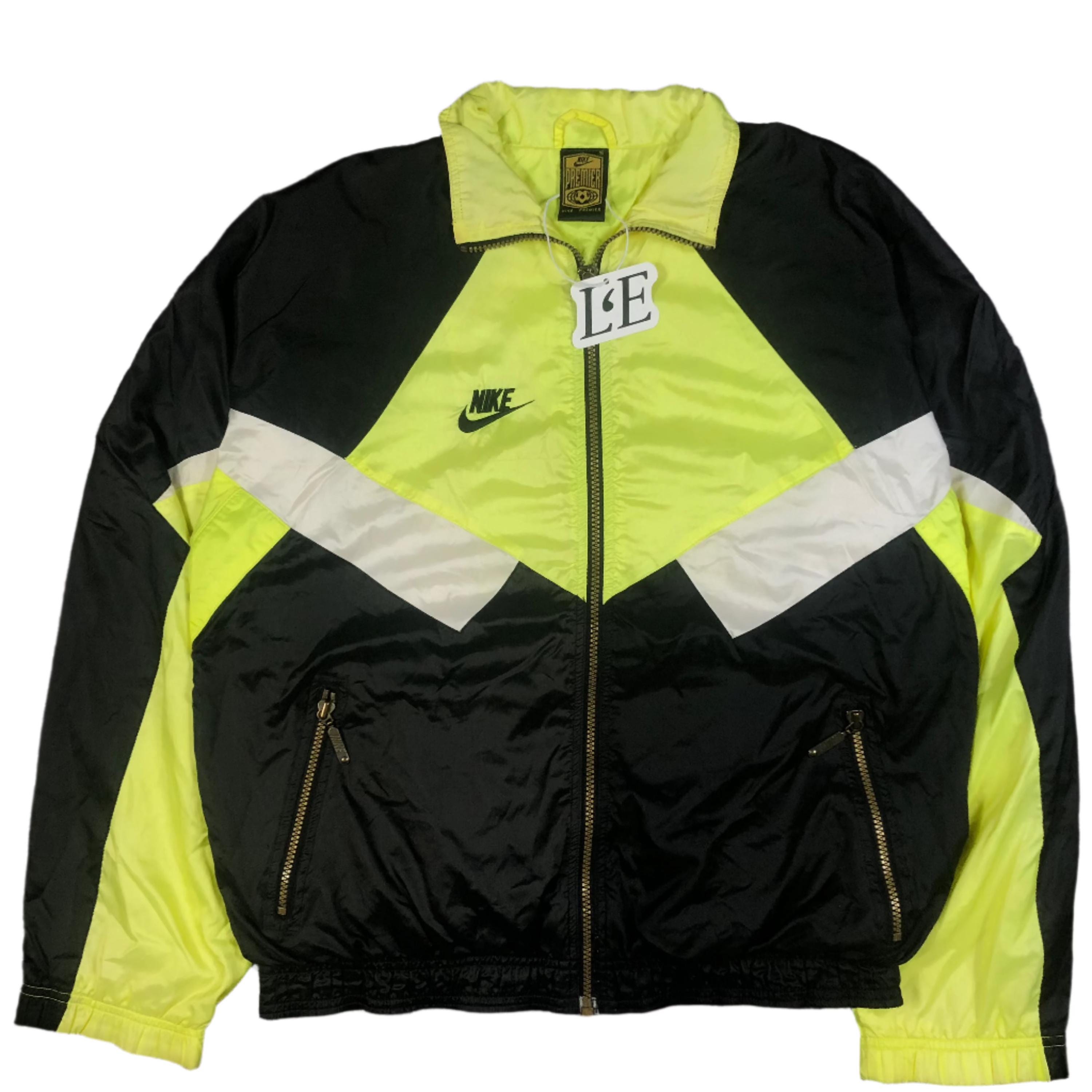 ジャケット・アウター Vintage 90s Nike Premier Bomber Jacket VINTAGE Nike Reversible 90s Bomber Jacket Blue Full Zip Large