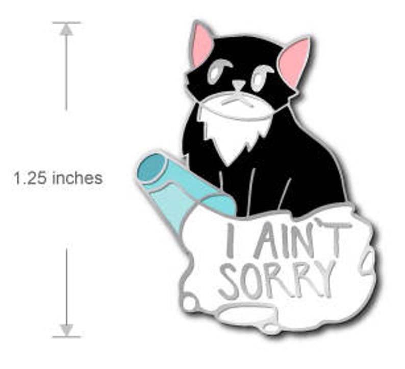 I Ain't Sorry Beyonce/Cat Enamel Pin image 2