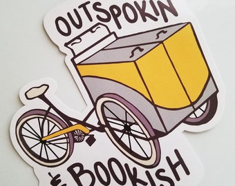 Outspokin' & Bookish 4" Sticker