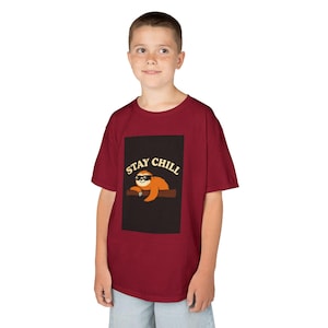 Kids Stay Chill Tee - Fun Cotton T-Shirt for Every Occasion, Cool Kid&#39;s Gift, Chill Vibe T-Shirt, Birthday Present, Playdate Essential