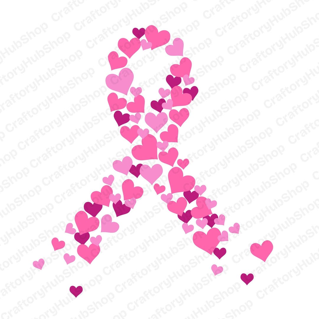 Breast Cancer Awareness Heart Ribbon PNG Clipart, Pink Watercolor ...