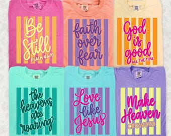 Christian PNG Bundle, Neon Colors Png, Jesus Png, Bible Verse Png, Amen Png, God Is Good Png, Be Still Png, Make Heaven Crowded Png