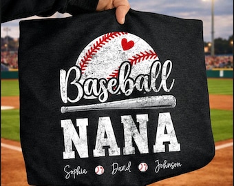 Custom Baseball Nana Png, Baseball Mama Png, Custom Name Baseball Player, Custom Baseball Family Png, Digital File