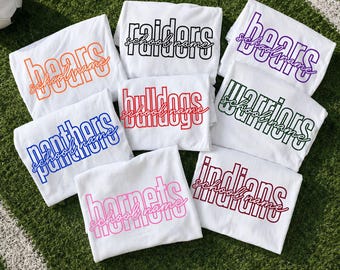 Custom School Mascot Football Baseball Hockey Retro Design PNG, Custom School Team PNG, Custom Mascot PNG, Personalized Football Png
