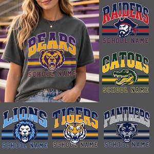 Logotipo personalizado, mascota escolar, fútbol americano, béisbol, diseño PNG, equipo escolar personalizado PNG, mascota personalizada PNG, día de partido personalizado PNG