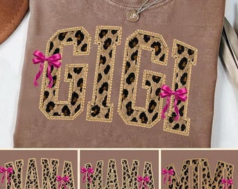 Leopard Mama Mimi Gigi Nana Bundle Png, Mom Png, Mothers Day Png, Nana Png, Mimi Png, Gigi Png, Motherhood Png, Mother's Day Png
