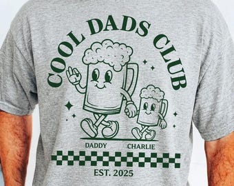 Custom Cool Dads Club Shirt, Fathers Day Shirt For Dad, Gift For Dad From Kids