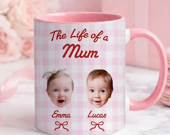 Personalized Photo Mug, The Life Of Mom, Baby Face Cup, Custom Baby Mug, Grandma Gift, Unique Photo Gift, Grandpa Gift, Custom Picture Mug