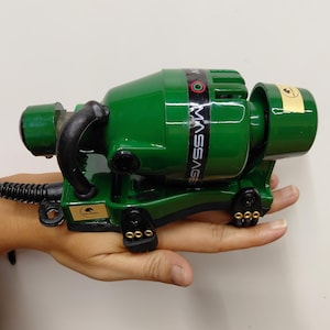 Powerful Double Speed Full Body Massager Corded Electric Handheld green