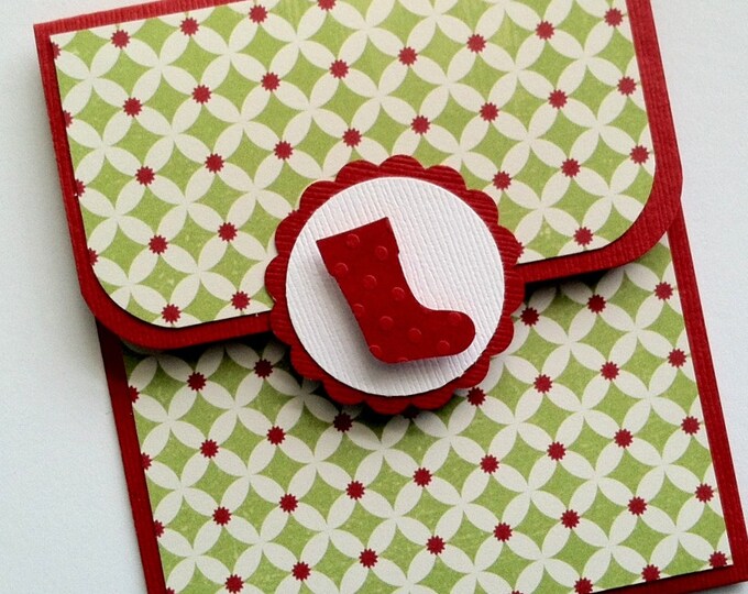 Holiday Gift Card Holder Stocking Gift Card Holder Christmas Etsy