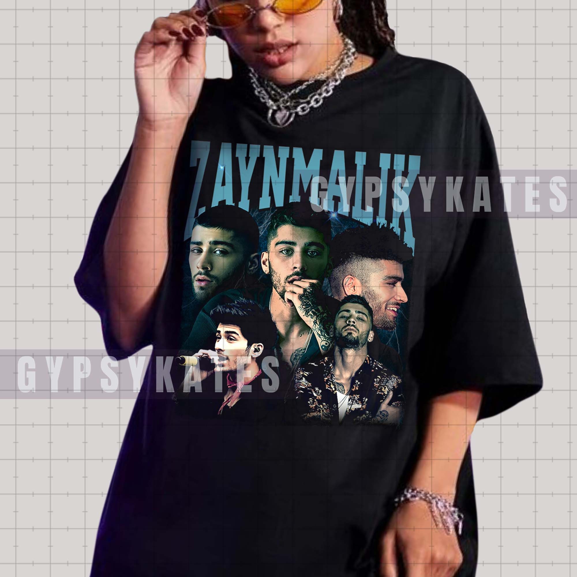 Zayn Malik Boyband Tee, Vintage 90s Homage Shirt for Fans - Bluefink