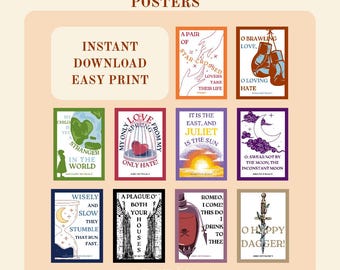 Romeo and Juliet Key Quote Posters English Literature
