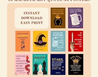 Macbeth Key Quote Posters | Classroom Display | English Literature | GCSE | English Resource | Exam Preparation | Revision