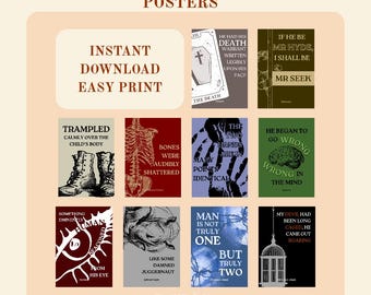 Jekyll and Hyde Key Quote Posters | Classroom Display | English Literature | GCSE | English Resource | Exam Preparation | Revision