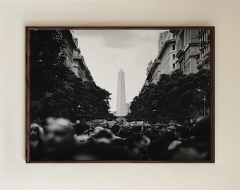 Odbitka Obelisku z Buenos Aires, Argentyna, Fotografia artystyczna
