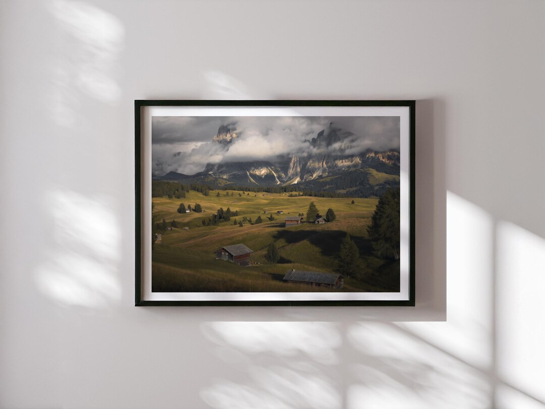 Dolomites Landscape Photography Print, Seiser Alm Travel Poster - Etsy