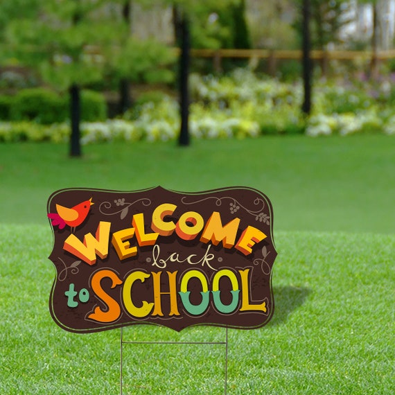 Back to School Yard Sign Teacher Appreciation Yard Etsy