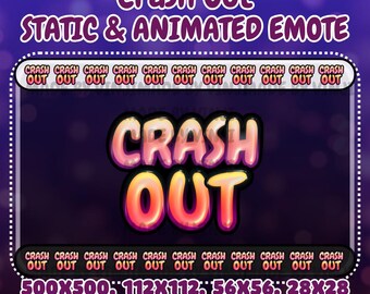 CRASH OUT Texto Animado e Estático: Twitch, Discord, YouTube (Download Digital)