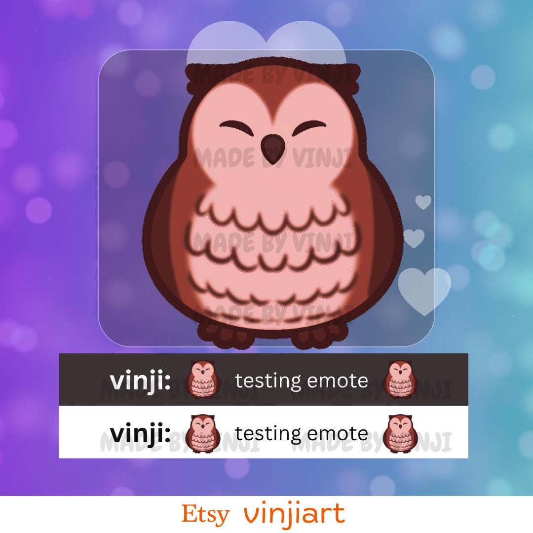 Bouncy Owl Dance ANIMATED EMOTE: Digital Download Gif Twitch Youtube ...