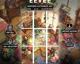 Eevee 173 Extended Binder Art Display (Digital Download)
