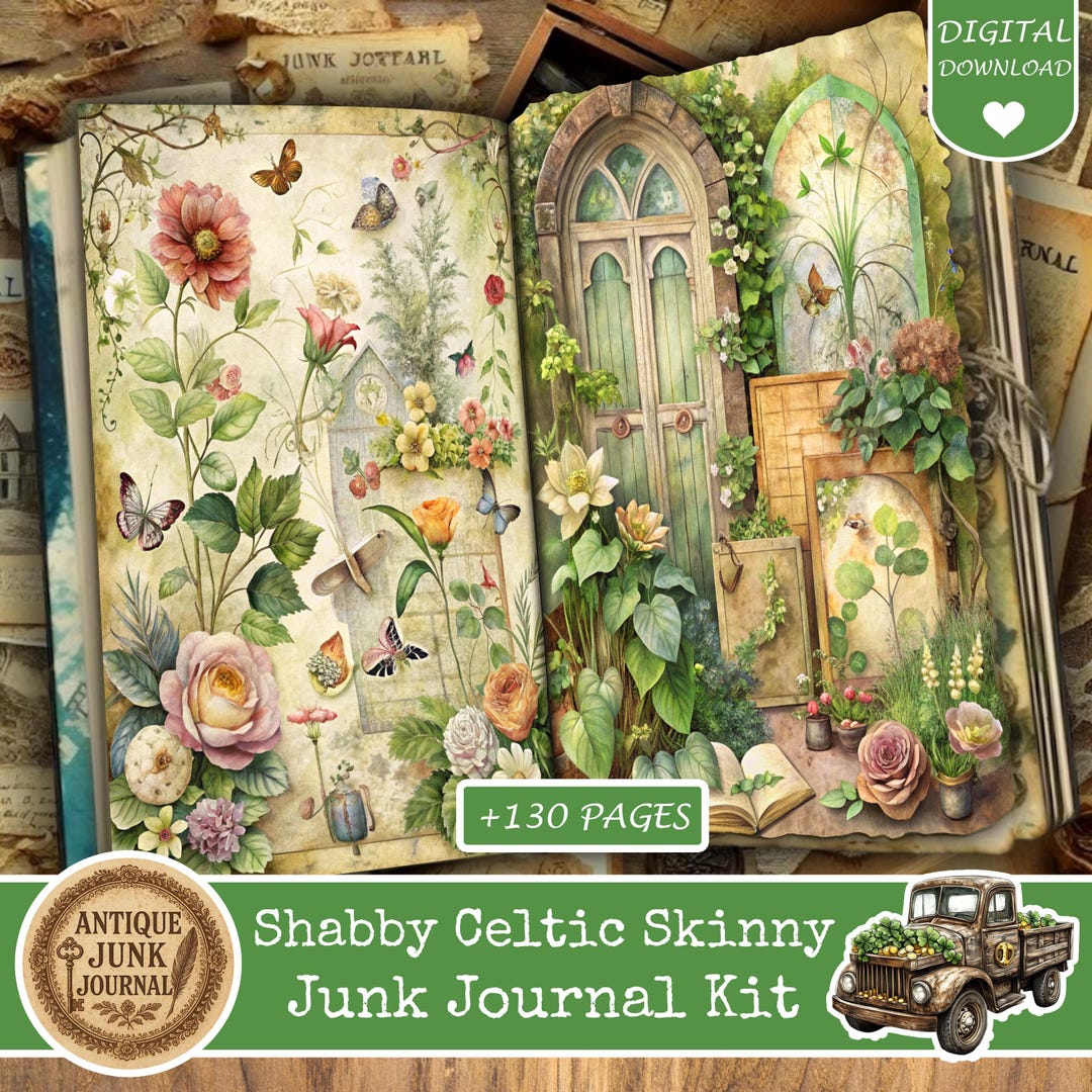 Shabby Chic Junk Journal Kits, Shabby Chic Junk Journal Papers, Shabby ...